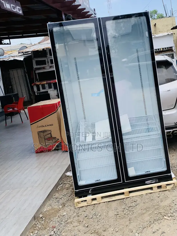 Pearl 690L Double-Door Glass Display Fridge (PVC-801-27AA) - 1