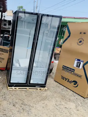 Sealed Pearl PVC-801-27AA 690L Double-Door Glass Display Fridge