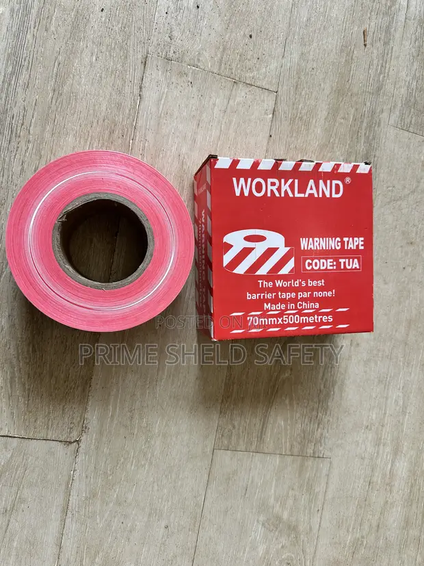 Workland Warning Tape 70mm x 500m - Safety Barrier - 1