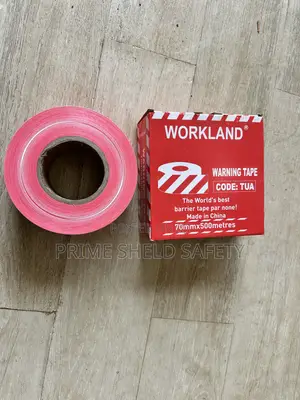 Workland Warning Tape 70mm x 500m - Safety Barrier