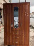 3-Door Foreign Wooden Wardrobe - 1