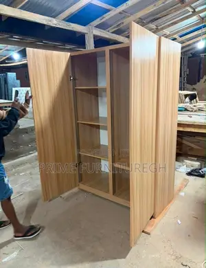 Foreign Wood 2-in-1 Wardrobe - Brown