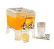 5.5L Double Beverage Dispenser with Tap & Cups - 1