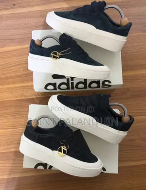 Black Adidas Labcourt Platform Sneakers
