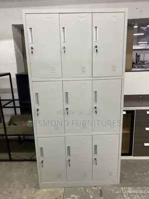 Office Cabinet with 9 Lockers