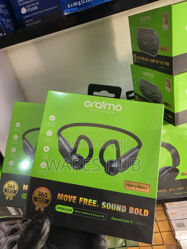 Oraimo Open Circlet Open Ear Wireless Neckband Headphones - 1
