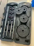 Artzt Vitality 50kg Chrome Dumbbell & Barbell Set - 3