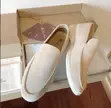 Loro Piana Suede Slip-on Loafers - Light Beige/Sand - 3