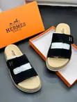 Hermès Suede Double-Strap Slide Sandals - 5