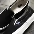 Classic Black Canvas Vans Slip-On Sneakers - 2