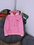 Red and White Patterned Hoodie - 3