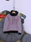 Red and White Patterned Hoodie - 4