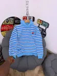 Red and White Patterned Hoodie - 5
