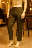 Men's Smart Casual Khaki Trousers - 3