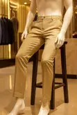 Men's Smart Casual Khaki Trousers - 4