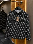 Men's Textured Long-Sleeve Button-Up Shirt - 4