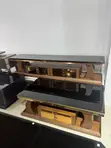 Wooster Center Table and TV Stand - Gold Glass - 3