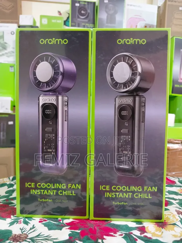 Oraimo TurboFan Rechargeable Fan with Ice-Cooling Chip - 1