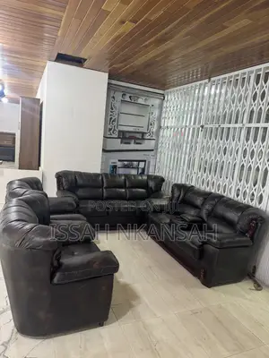 VIG Furniture Black Leather Sofa Chairs