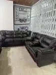 VIG Furniture Black Leather Sofa Chairs - 5