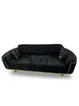 Modern Blue Fabric Sofa Chairs Set - Brand New - 2