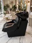 Luxury Shampoo Chair with Ceramic Sink Bowl - 1