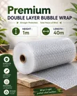 Premium Double Layer Bubble Wrap - 50cm x 40m - 1