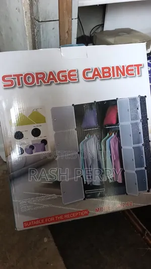 12 Cube Plastic Storage Wardrobe with Shoe Rack