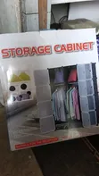 12 Cube Plastic Storage Wardrobe with Shoe Rack - 1