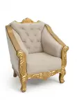 White VIG Furniture Royal Sofa Chair - 5