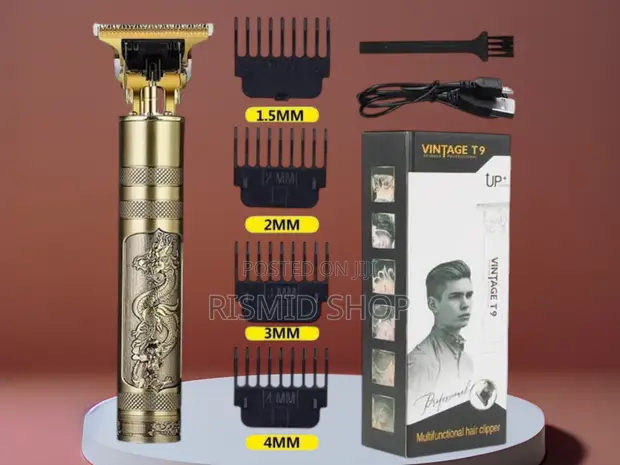 Vintage T9 Professional Rechargeable Hair Clipper - 1