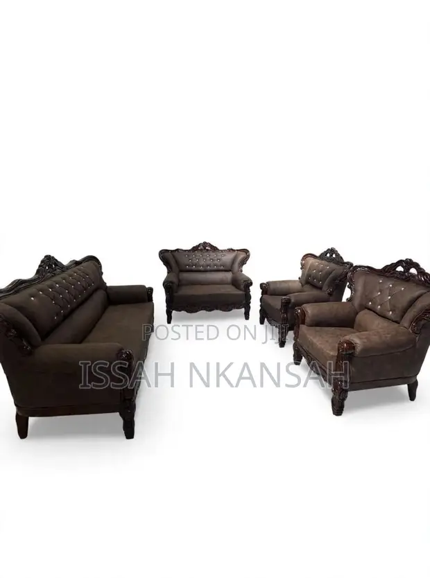 Royal Sofa Chair - Brown Leather - 1