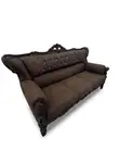 Royal Sofa Chair - Brown Leather - 5