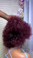 Burgundy Band Wig - 350g, 14 Inch Curly - 2