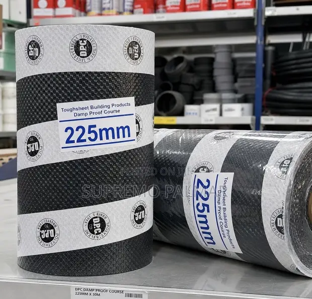 Toughsheet 9-Inch DPC Damp Proof Roll | 225mm x 30m Building Barrier - 1