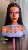 28-Inch Silky Straight 5x5 Lace Wig - 1