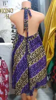 Mini Bare Back African Print Dress - 4