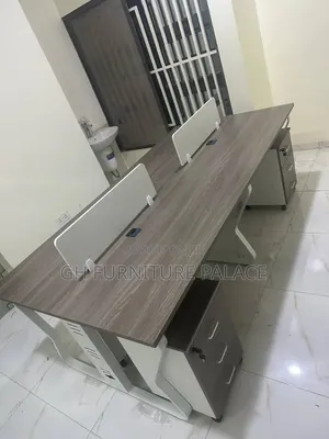 Four-in-One Wooden Workstation for Office
