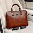 Leather Laptop Bag Briefcase | Executive Office Bag - 1