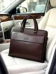 Leather Laptop Bag Briefcase | Executive Office Bag - 4