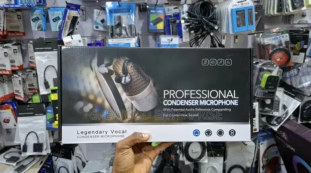 BM-800 Condenser Microphone with V8 Live Sound Card Bundle - 1