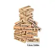 48 Piece Adult Wooden Stacking Game - Fun Party Edition - 1