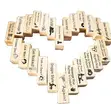 48 Piece Adult Wooden Stacking Game - Fun Party Edition - 3