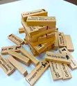 48 Piece Adult Wooden Stacking Game - Fun Party Edition - 4