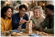 48 Piece Adult Wooden Stacking Game - Fun Party Edition - 5