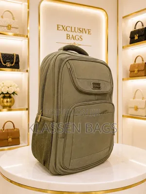 Waterproof Laptop Backpack - Brown