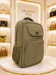 Waterproof Laptop Backpack - Brown - 1