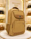 Waterproof Laptop Backpack - Brown - 2