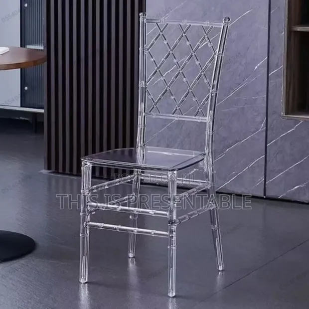 Acrylic, Crystal, Ghost & Cross-Back Chairs for Sale - 1