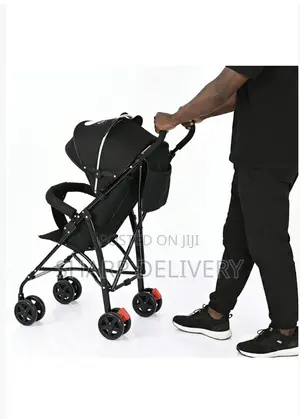 Extended Canopy Baby Stroller - Grey